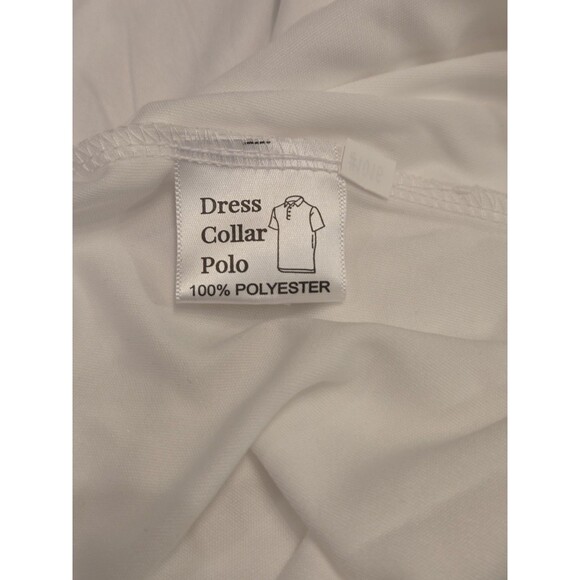 NWOT Collars & Co Men’s L English Spread Collar Polo Shirt – Solid White - Picture 5 of 7